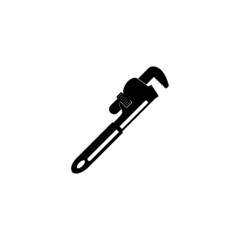 Sticker - pipe wrench icon.