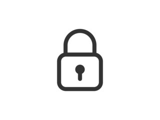 Poster - Close icon vector sign. Cancel symbol padlock web design. Error, denied, avoid or wrong data button.