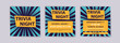 © suicidestock - Trivia night. Vector poster and social media post template.