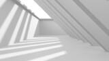 Fototapeta Perspektywa 3d - Abstract White Architecture Design Concept