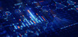 © Chaosamran_Studio - Financial data document graph chart report statistic marketing research development  planning management strategy analysis accounting. Financial business technology hologram concept. 3d rendering.