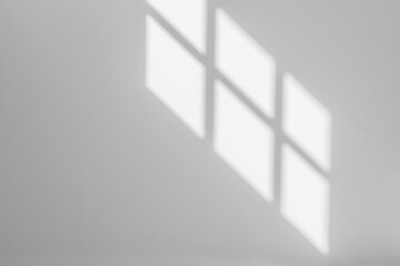 gray shadow and light blur abstract background on white wall from window. architecture stripe dark s