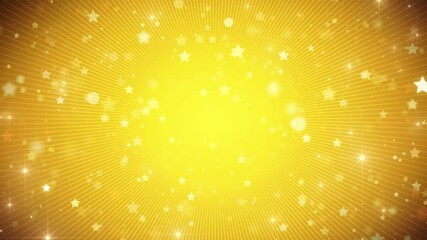 Wall Mural - rich yellow gold starburst background loop