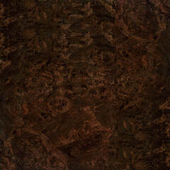 Wall Mural - Abstract dark brown burl wood texture high resolution