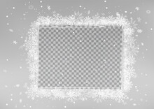 Christmas Wood Texture And Snow Photo Frames