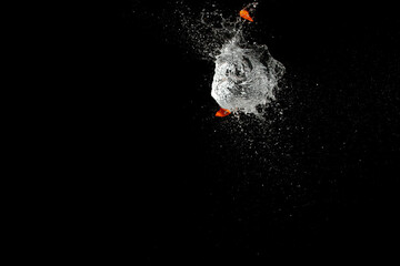 Wall Mural - burst water balloon background