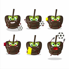 Sticker - Chocolate sugar candy cartoon character working as a Football referee