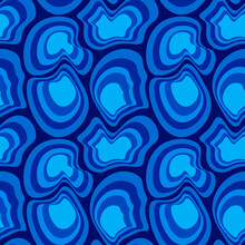 Seamless Pattern - Asymmetrical Fantasy Spots - Molecules, Stones Or Shell Of The Animal Abstraction