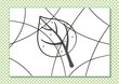© Zinako - Cartoon coloring by dots for Kids. Printable worksheet. Cartoon leaf