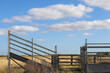 © Veronica - cattle yard against blue sky