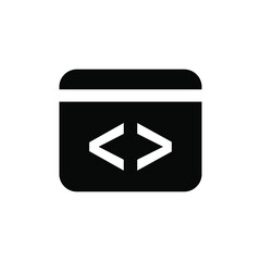 Canvas Print - Coding icon