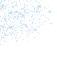 Poster - Watercolor or ink stains background. Abstract blue paint shapes. Isolated texture on white. Modern minimalist art. Design for party invitation or poster.