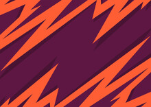 Abstract Background With Orange Jagged Zigzag Pattern