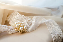 Vintage Brooch And Lace