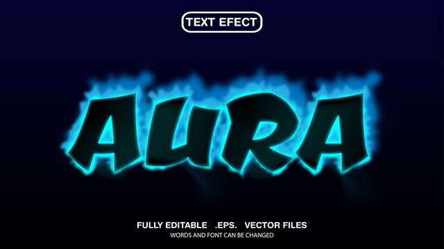 editable text effect theme aura