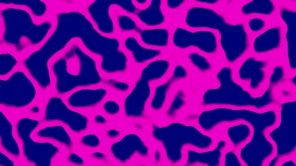 Poster - Top view of abstract liquid transforming texture, seamless loop. Design. Bright stains changing and flowing into each other.