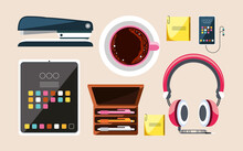icons office accessories