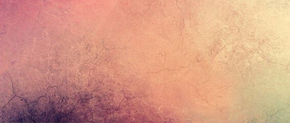 Wall Mural - bright orange grunge texture vintage marbled background grainy cement wall rough cracked surface tex