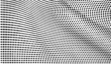 The Halftone Texture Is Monochrome. Vector Chaotic Background