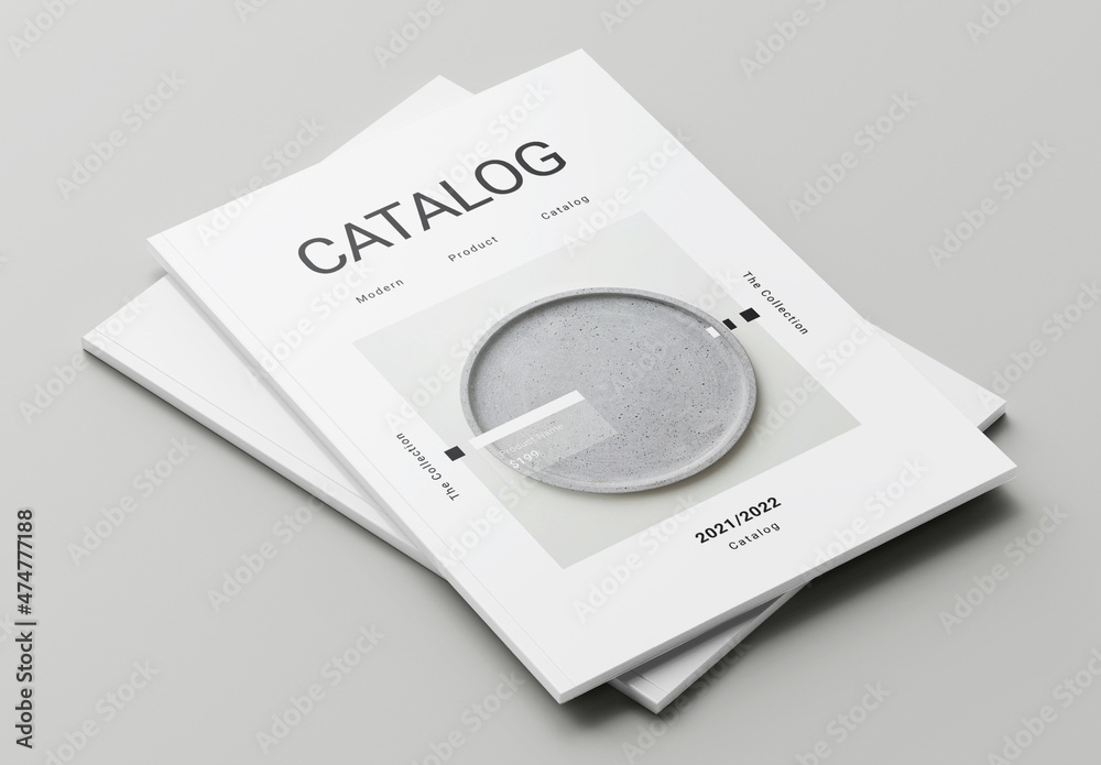 StockVorlage „Clean Product Catalog Layout“ Adobe Stock