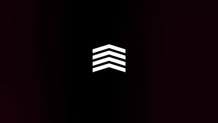 Leinwandbilder - Glitch Swipe up animation button. Application and social network icons, swipe up for advertising. Social media scroll arrows. 4K video animation with alpha channel