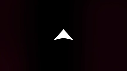 Leinwandbilder - Glitch Swipe up animation button. Application and social network icons, swipe up for advertising. Social media scroll arrows. 4K video animation with alpha channel