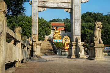 Wall Mural - Active monastery Baolin Temple, Shunde, Foshan, Guangdong, China - a Buddhist temple that inherits the legal tradition of Lingnan Buddhism. The main gate.