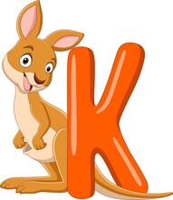Alphabet Letter K For Kangaroo