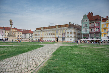 Wall Mural - Liberty Square Buildings, Liberty Square, Timisoara, Romania, 2021 