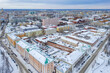 Aerial view of central part of Arkhangelsk, Russia.