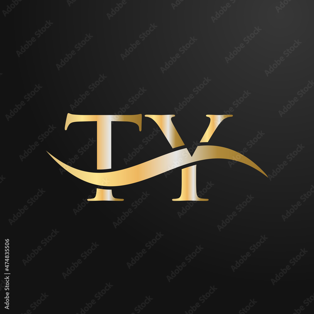 Letter TY Logo Design Template. TY, T Y Letter Logo Modern, Flat ...