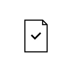 Poster - checklist line vector icon