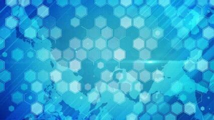 Wall Mural - digital technology business news blue background