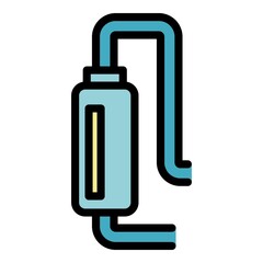 Poster - auto part icon. outline auto part vector icon color flat isolated