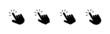 © avaicon - Hand click icons set. pointer sign and symbol. hand cursor icon