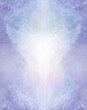 Ethereal Magical Angel Wings Blue Background - light lacey pattern with pale wings and white light  ideal for a, award, certificate, diploma, invitation, voucher or coupon background
