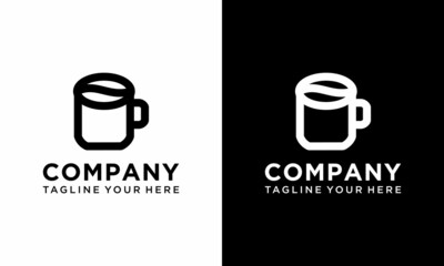 Cup of coffee icon. Cup flat icon. Thin line signs for design logo, visit card, etc. Single high-quality outline symbol for web design or mobile app. Cup outline pictogram. on a black and white backgr