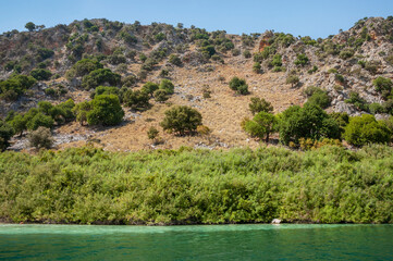 Wall Mural - View of The Kournas Lake and it's shore, Crete, Greece