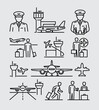 © SimonP - Airport Related Vector Line Icons