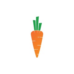 Wall Mural - Creative and modern sweet carrot for fruit, vegetable and restaurant logo design vector editable on white background