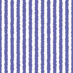 Wall Mural - Color of year 2022 seamless very peri striped pattern, vector illustration. Artistic pattern with vertical violet lines on white background. Abstract background for scrapbook, print and web
