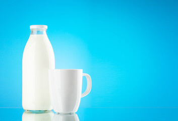 Sticker - Milk bottle and mug