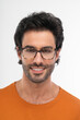 © w10 - man with glasses, studio shot.