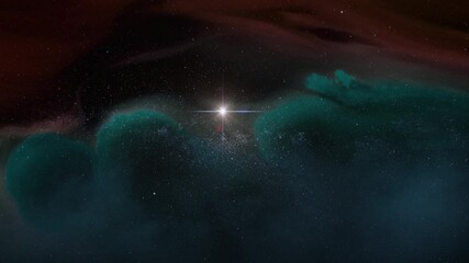 Wall Mural - birth of a star in an universe