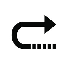 Poster - right arrow icon. vector, sign and symbol for web site design, logo, app, ui. right arrow icon illus