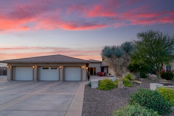 A home at sunset