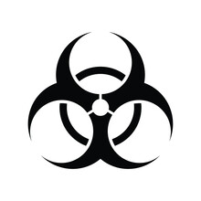 Biohazard Sign On A White Background