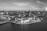 Fototapeta  - Stockholm old town city skyline, cityscape of Sweden