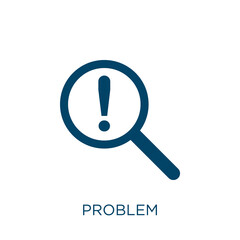 Poster - problem vector icon. head filled flat symbol for mobile concept and web design. Black health glyph icon. Isolated sign, logo illustration. Vector graphics.