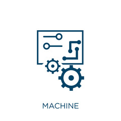 Poster - machine vector icon. equipment filled flat symbol for mobile concept and web design. Black collection glyph icon. Isolated sign, logo illustration. Vector graphics.